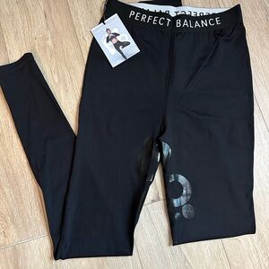 NWT- Perfect Balance World  Black Leggings